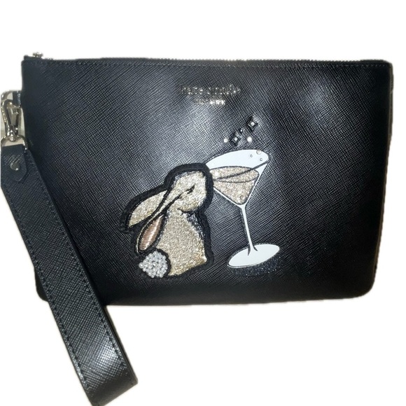 Kate Spade Bunbun Bunny Pouch Wristlet - Picture 3 of 5